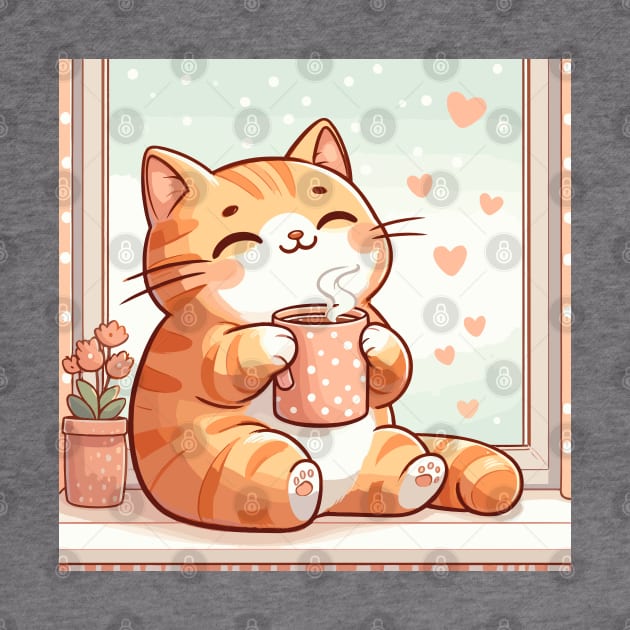 Coffee Cat Lover Gifts by dinokate